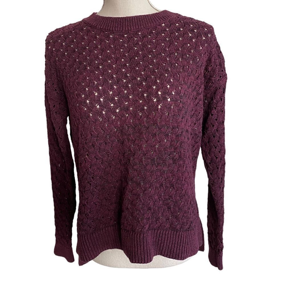 Loft
Maroon Knit High-Low Sweater Size M - Picture 1 of 6